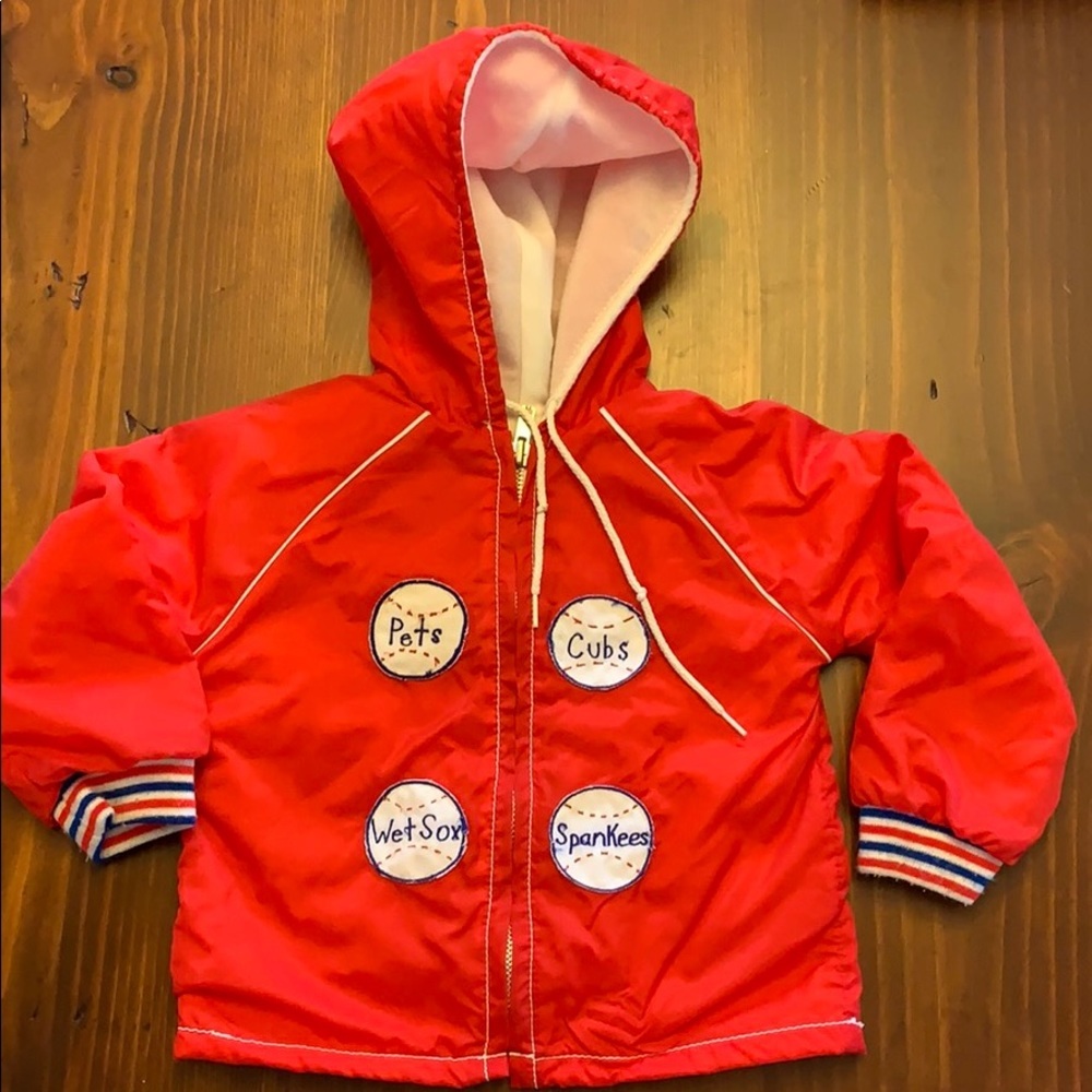 Vintage - 24‎ month, red baseball windbreaker